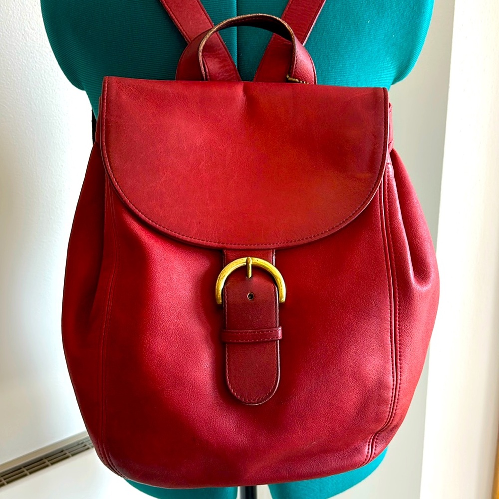 Vintage Coach Leather Backpack